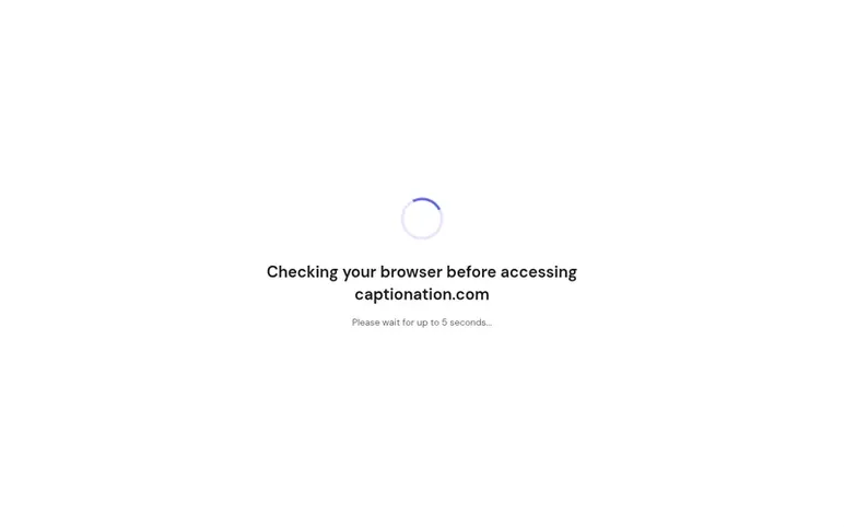 Screenshot of the Captionation homepage