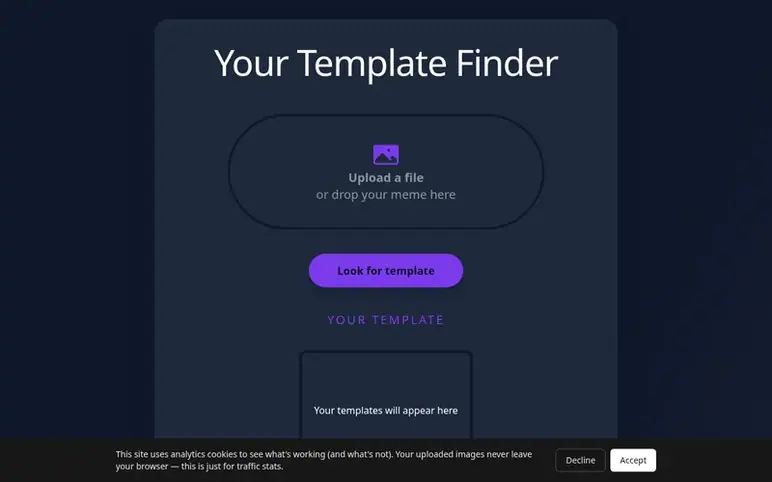 Screenshot of the RevTemplate homepage